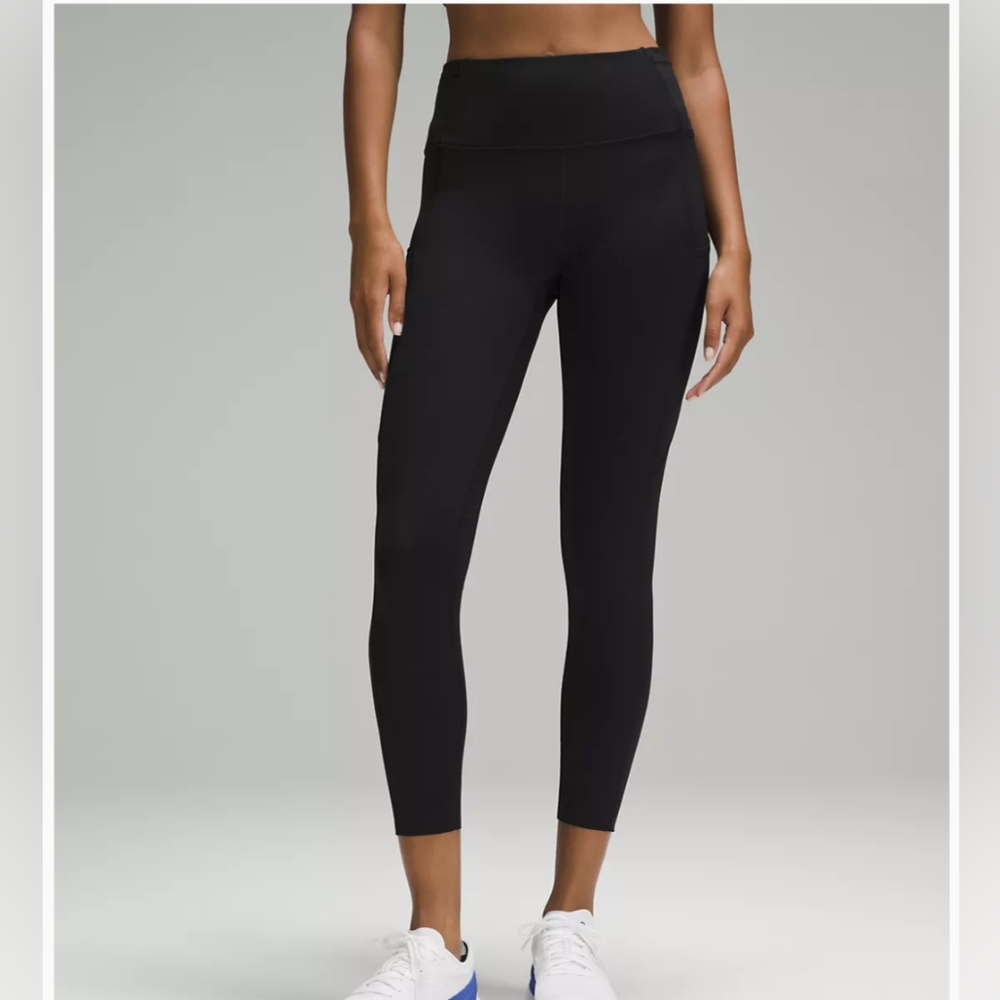 Lululemon Fast and Free High Rise Tights Leggings 28" length size 8 with Pockets